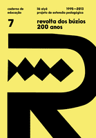 Capa do caderno Vol.7 - Revolta dos Búzios 200 anos